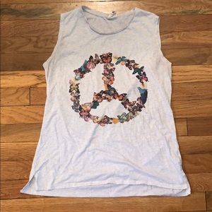 Cotton On Butterfly Peace Tank Size Small